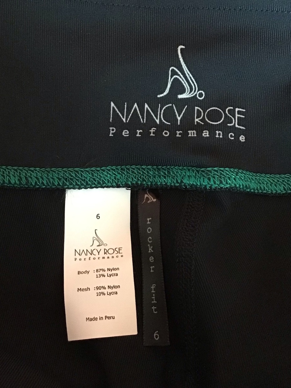 Nancy Rose Performance Rocker Crop Yoga Pants NEW - Picture 4 of 4